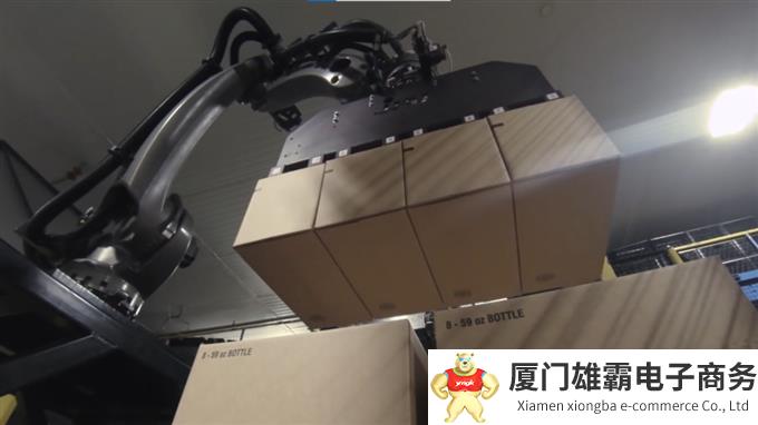 库卡帮客户实现冷库牛奶箱码垛自动化