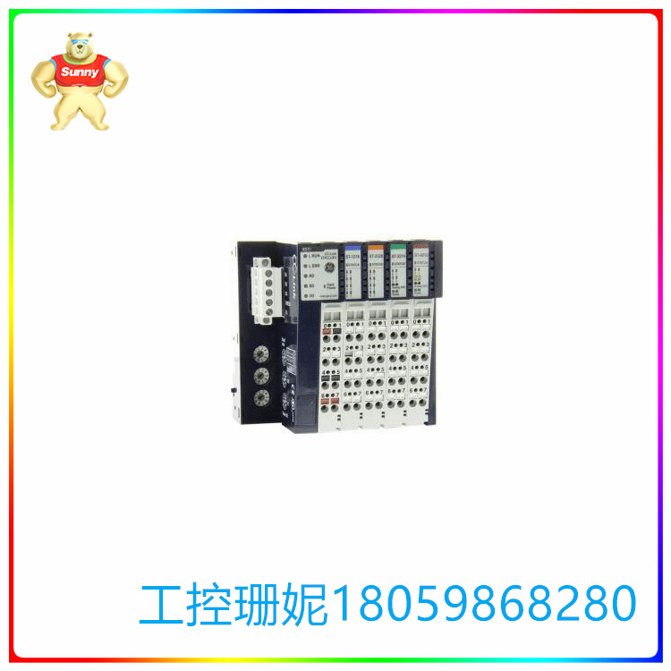 STXKITCCL001模块是 GE Fanuc 作为网络接口套件制造的 CC-link RSTi 入门套件。此入门套件中的模块配备 24 伏直流输入 （ST-1218）。STXKITCCL001模块具有颜色编码的模块识别选项卡，可增强其在系统内的可追溯性并允许即时识别。在模块的下部，有一个免工具弹簧夹，可用于将STXKITCCL001模块紧紧地固定在安装表面上，以防止任何设备移动或分离。它还配备了一个易于拆卸的接线端子。接线端子周围有彩色绝缘体的电线，接线端子是连接测试点。块和电线是为测试电路而制造的，它们在印刷电路板上是金属的。

 

STXKITCCL001模块的创新设计使电源和通信数据能够轻松地从一个模块传递到另一个模块。该模块带有一个集成的联锁机构，用于并排固定模块，以及一个类似的机构，用于安装在DIN导轨上。模块上的引脚 0（24 伏直流电）和引脚 1（0 伏直流电）通过 5 伏直流总线引脚将电源从一个模块传递到下一个模块。系统应由独立电源模块和现场电源模块组成，引脚 4 和 5 的额定电压为 0 伏直流，引脚 6 和 7 的额定电压为 24 伏直流。该模块支持 I/O，可分别支持 14 AWG 规格线和其他串行通信电缆、端盖以及模拟输入和模拟输出模块，如 ST-3214） 和 ST-4212。此外，它还具有 Profinet 网络适配器。
STXCCL001
